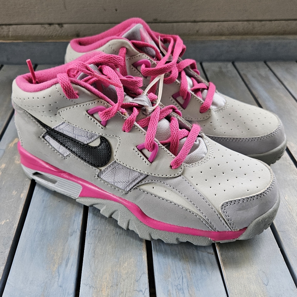 NIKE Air Trainer SC Pink/Gray Kids Size 1.5 NWOT